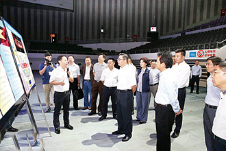 彭宇行刘超检查第三届科博会筹备情况